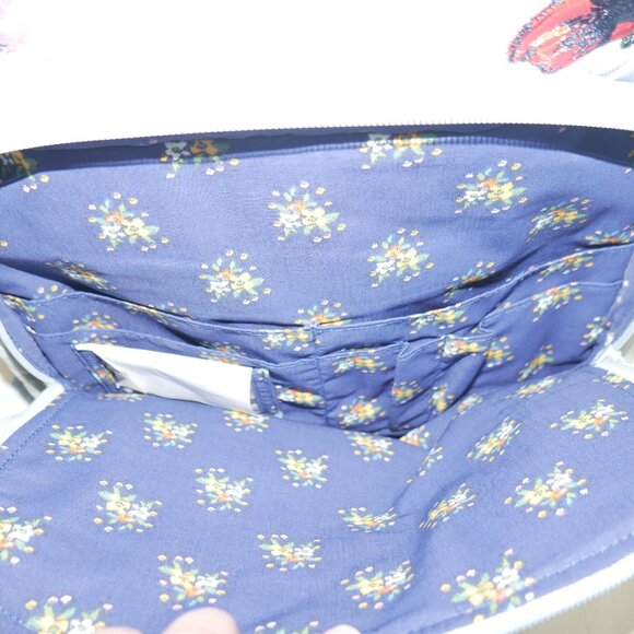 Vera Bradley Campus Backpack Work Travel Laptop Trolley Sea Air Floral NWT - Picture 11 of 15